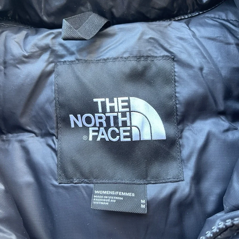 The North‎ Face Nuptse Retro 700 Goose Down Pink Cropped Puffer Jacket Size M
